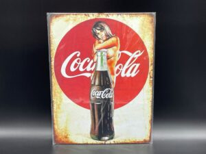 Coca-Cola / Metal Sign / Pin Up Image