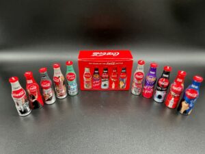 Coca-Cola / Mini Aluminium Bottles 100 Years Countour Bottle / Box Image