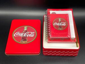 Coca-Cola / Metal Box With 3 Notebooks Image