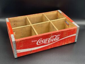 Coca-Cola / Wood Crate / 64 Oz. Size Bottles / Red Image