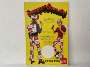 Coca-Cola / Summer Squares! / Summerwear / Cardboard Display Image