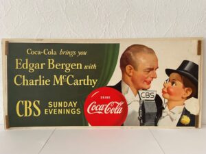 Coca-Cola / Diner Poster / Edgar Bergen With Charlie McCarthy / CBS Image