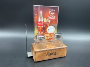 Coca-Cola / Wooden Table Stand / Salt & Pepper Image