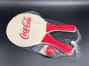 Coca-Cola / Ping Pong Paddles Wood / Red White Image