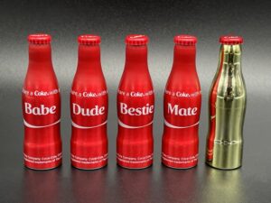 Coca-Cola / Mini Aluminium Bottle Set / Share A Coke With Image