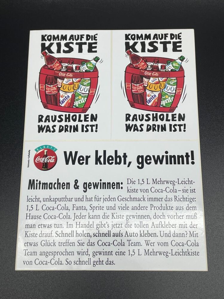 Coca-Cola / Sticker / Komm Auf Die Kiste Image