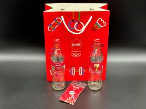 Coca-Cola / Olympics 2024 Paris / Personalized Glass Bottles And Pin Image