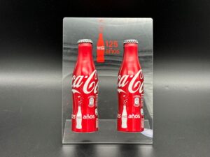 Coca-Cola / 125 Years / 2 Bottle Acryl Display Image