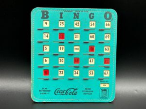 Coca-Cola / Bingo Card Game Cardboard Image