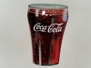 Coca-Cola / Metal Sign / Glass Image