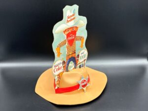 Coca-Cola / Cowboy Cardboard Table Display / Reach For Coke And Food! Image