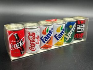 Coca-Cola / Miniature Cans / Coke, Light, Fanta, Sprite & Cherry Image