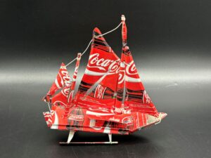 Coca-Cola / Sailing Ship / Recycled Coca-Cola Cans Image