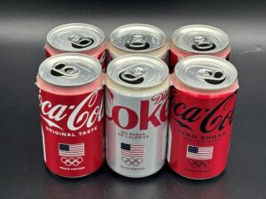 Coca-Cola / Diet / Zero / USA Olympics Proud Partner / 6 Pack Mini Cans Image