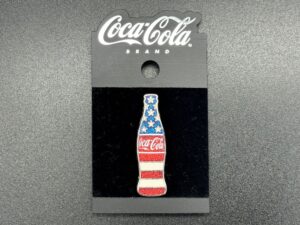 Coca- Cola / USA Flag Bottle Pin Image