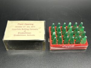 Coca-Cola / Plastic Mini Bottles in Red Plastic Crate / Plant Opening 1971 Image