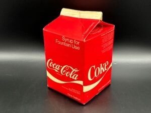 Coca-Cola / Cardboard Syrup Container / One Gallon Image