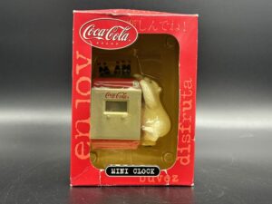 Coca-Cola / Mini Clock / Polar Bear Climbing On Cooler Image