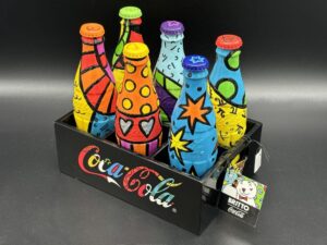 Coca-Cola / Roberto Britto / Set Of 6 Bottles With Crate Image