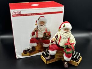 Coca-Cola / Santa Claus Sitting On Coca-Cola Crates Image