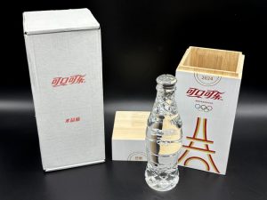 Coca-Cola / Olympics / Paris 2024 / Crystal Bottle With Wooden Box Image