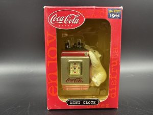 Coca-Cola / Collectibles Mini Clock / Climbing Polar Bear Image