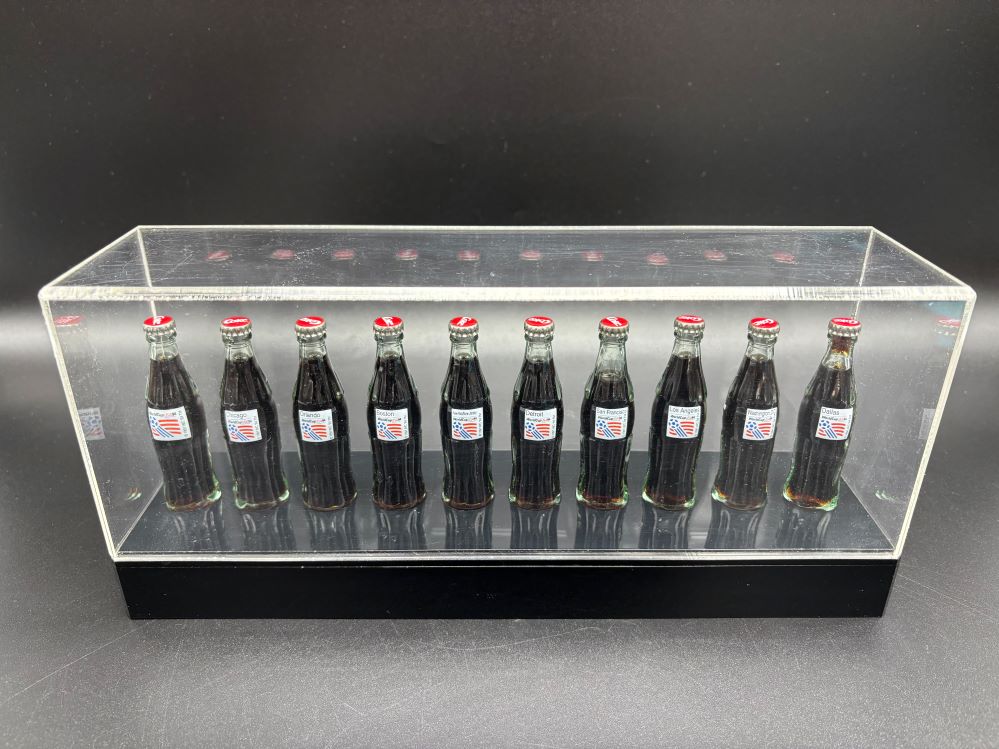 Coca-Cola / Mini Bottle Set Of 10 / World Cup USA 1994 / Acryl Display Image