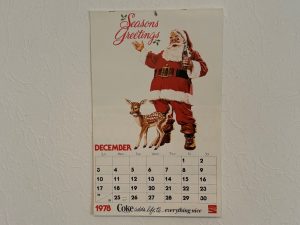 Coca-Cola / Calendar / Seasons Greetings Santa / 12-1978 / 1979 Image