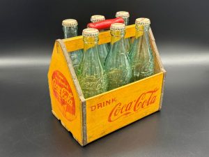 Coca-Cola / Wood Bottle Carrier / Pause...Go Refreshed Image
