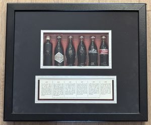 Coca-Cola / Mini Bottle Set 1899-1986/ Frame Image