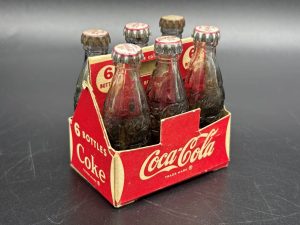 Coca-Cola / Mini Bottles / 6 Pack Paper Carrier / Bill