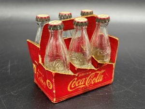 Coca-Cola / Mini Bottles / 6 Pack Paper Carrier / Bill