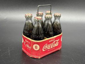 Coca-Cola / Mini Bottles / 6 Pack Paper Carrier / Bill