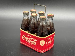 Coca-Cola / Mini Bottles / 6 Pack Paper Carrier / Bill