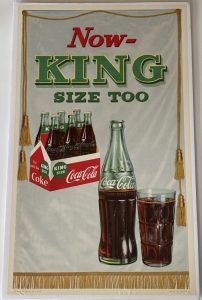 Coca-Cola / Now - King Size Too / Paper Sign Image
