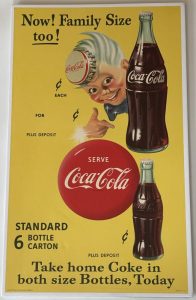 Coca-Cola / Sprite Boy / Now! Family Size Too! / Paper Sign Image