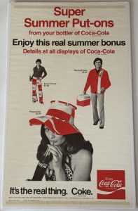 Coca-Cola / Super Summer Put-Ons / Paper Sign Image