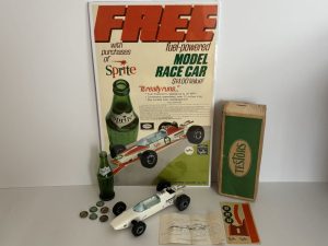 Sprite / Model Race Car / Paper Sign + Car & Promo Bottle Image