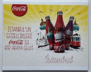 Coca-Cola / Istanbul City Bottles / Paper Sign Image