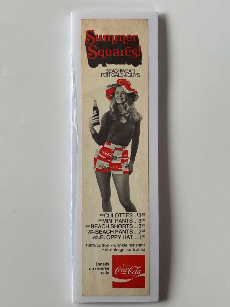 Coca-Cola / Summer Squares! / Order Card / Carton Insert Image