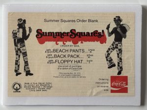 Coca-Cola / Summer Squares! / Order Blank / Paper Sign Image