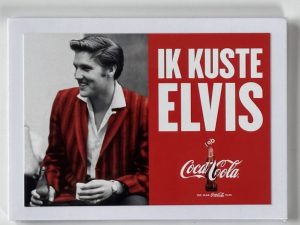 Coca-Cola / Ik Kuste Elvis / Paper Postcard Image