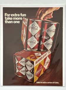 Coca-Cola / For Extra Fun... / Diamond Cans / Magazine Ad Image