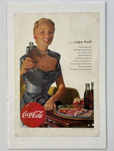 Coca-Cola / ...Enjoy Food / Magazine Ad Image