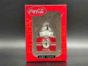 Coca-Cola / Collectible Mini Clock / Polar Bear In The Cooler Image