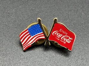 Coca-Cola / USA Coca-Cola Flag / Pin Image
