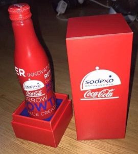 Coca-Cola Sodexo Aluminium Bottle with Box Image
