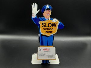Coca-Cola / School Policeman / Business Card Holder / Metal Image