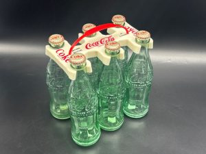 Coca-Cola / Plastic Bottle Carrier / Hanging Bottles/ 6 Bottles Image