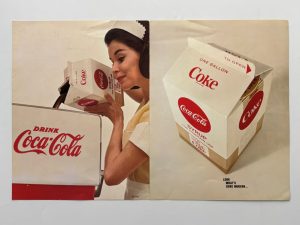 Coca-Cola / Cardboard Syrup Container / One Gallon / Folding Brochure Image